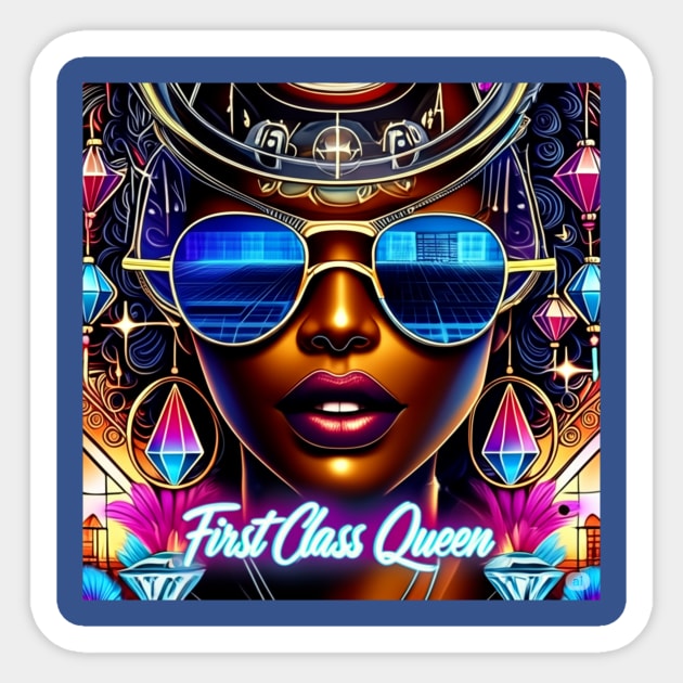 futuristic FirstClassQueen Sticker by FirstClassQueen
